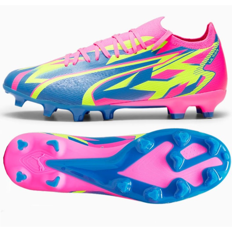 Puma Ultra Match Energy Luminous FG/MG M 107543 01 skor blå