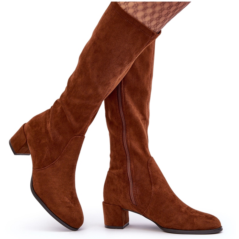 Sergio Leone Klassiska Harpen bruna mockastövlar