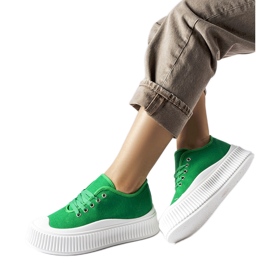 Gröna Rina plattformssneakers