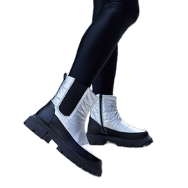 Galvani metallic isolerade snöstövlar silver-