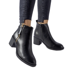 Svarta klassiska Ivano lågklackade ankelboots