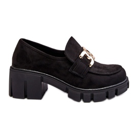 Vinceza Damskor i mocka med dekoration, svarta Rullenes