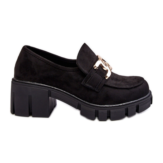 Vinceza Damskor i mocka med dekoration, svarta Rullenes