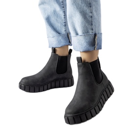 Black Big Star MM274324 slip-on ankelboots svart