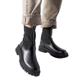 Black Big Star MM274543 slip-on ankelboots svart