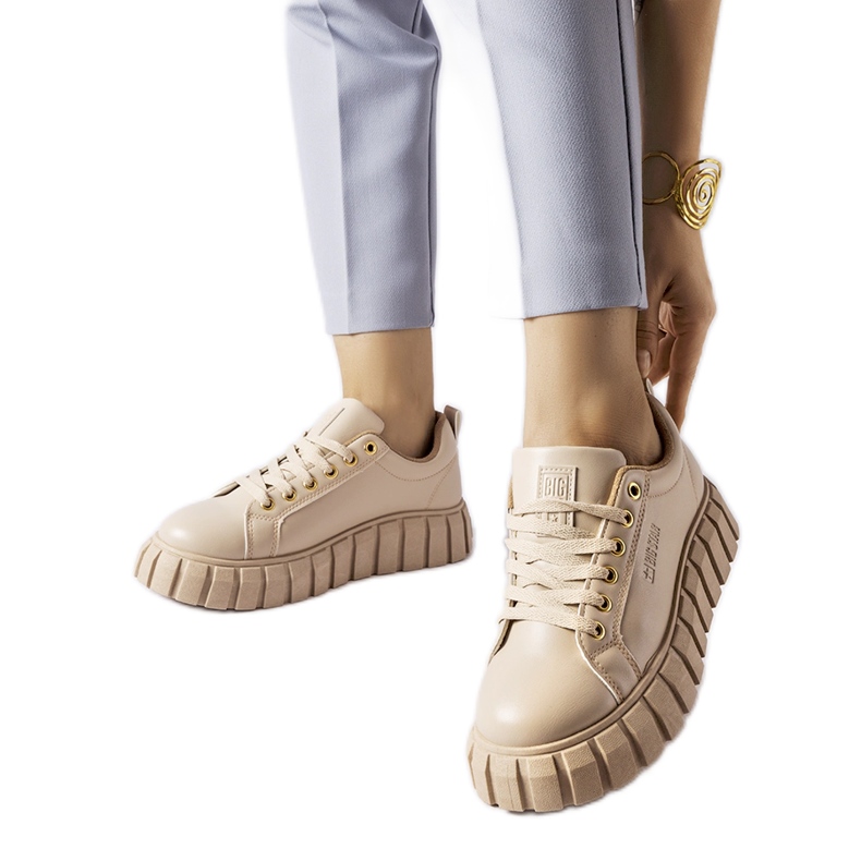 Beige sneakers Big Star MM274618