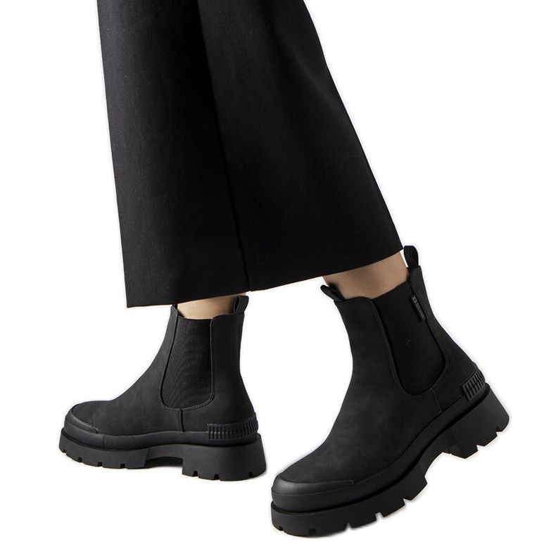 Black Big Star MM274319 slip-on ankelboots svart
