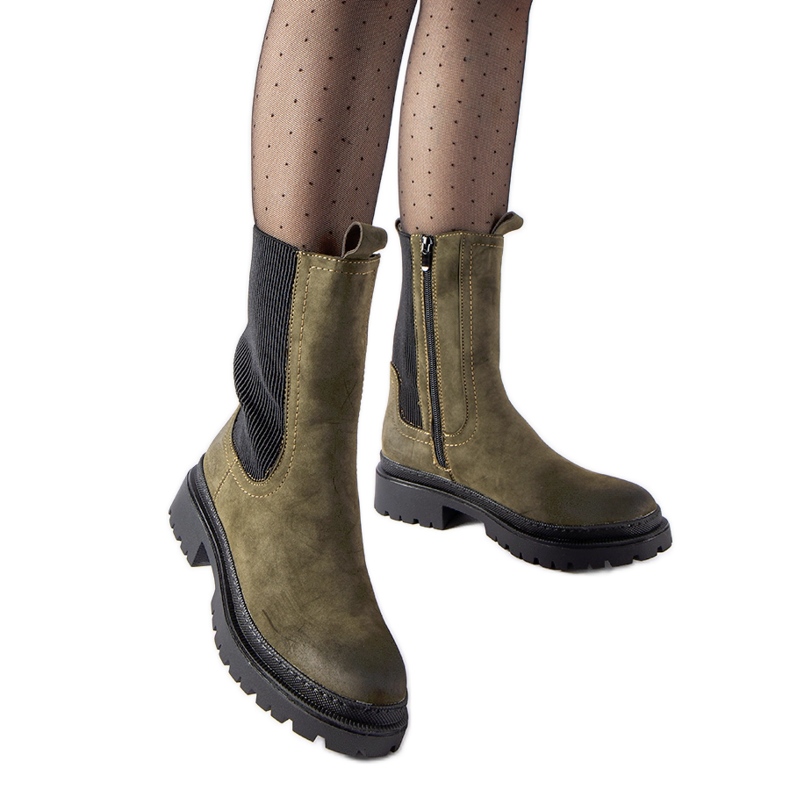 Grönisolerade höga stövlar från Bernardo