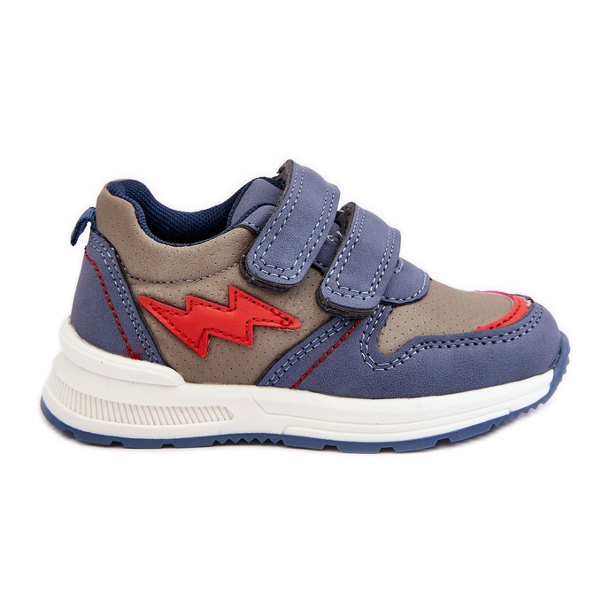 News Sportskor med kardborreband för barn Blå Hemmani