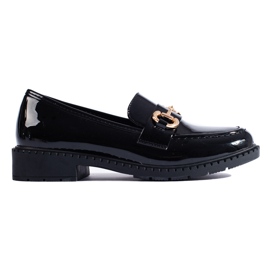 Patentsvarta eleganta Shelovet loafers