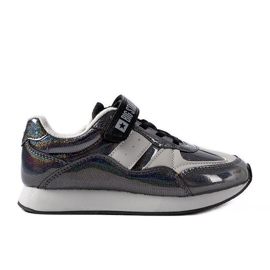 Svarta glitter sneakers Big Star KK374103
