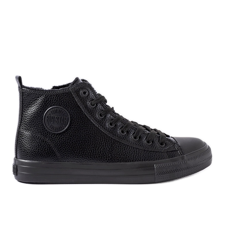 Svarta isolerade sneakers Big Star MM174012