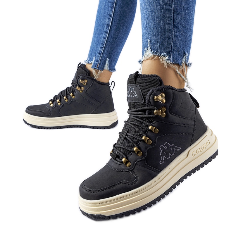 Kappa 243364 Tobin svarta isolerade skor