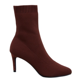 Donatella Bruna sockstilettstövlar