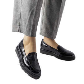Vinceza svarta loafers i patent