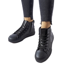 Svarta isolerade sneakers Big Star MM274020