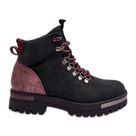 Snörstövlar Black Big Star MM274318 svart