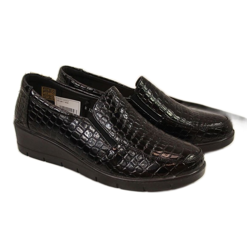 Bekväma lackade kilskor T.Sokolski W SCA61A, svarta