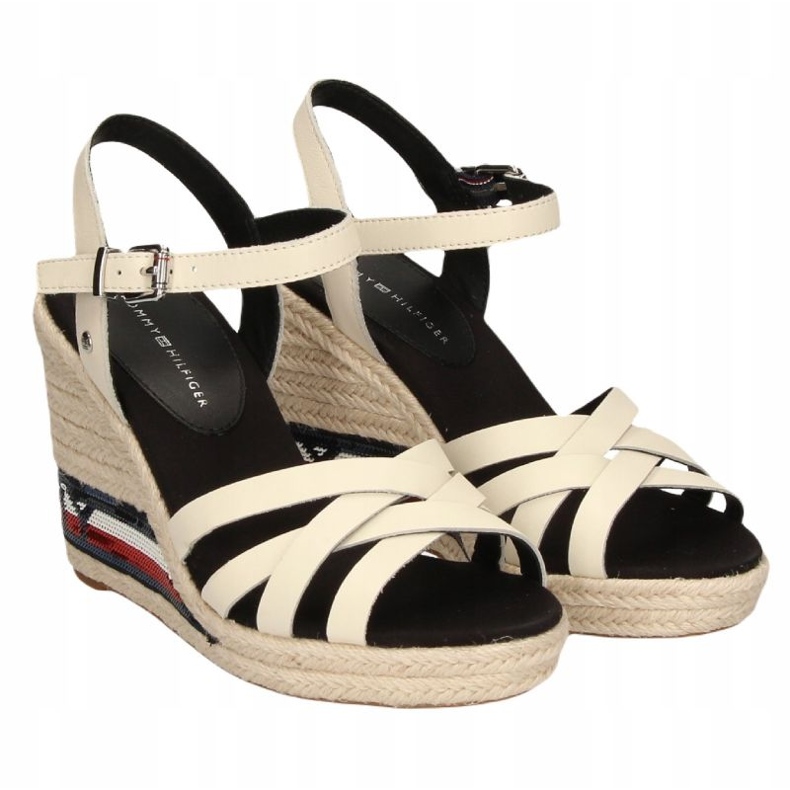 Tommy Hilfiger High Wedge sandaler FW0FW04843 beige