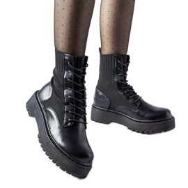 Svarta Sebastiano slip-on strumpor