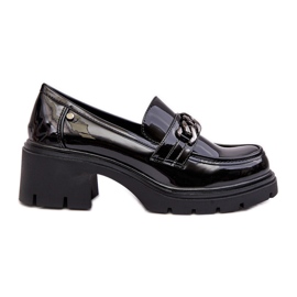 WS1 Lågklackat lack för damer Svart Blimma