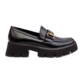 Dam Loafers Med Dekoration Svart Peuria