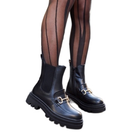 Svarta ankelboots med synligt Sailetto-skydd