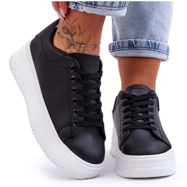 Klassiska sportskor för kvinnor svart och vitt