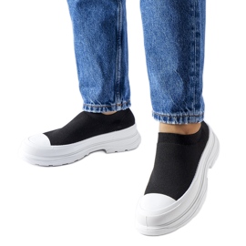 Svarta Baratili plattform slip-on sneakers