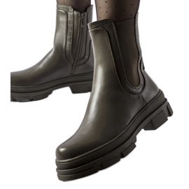 Gröna sneakers med massiv Torin-sula