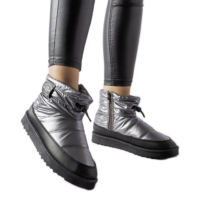 Grå Lee Cooper LCJ-23-44-1966L snökängor silver-