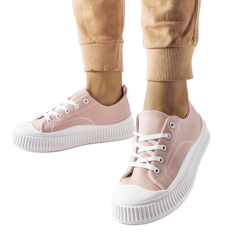 Rosa Erbezzo platåsneakers