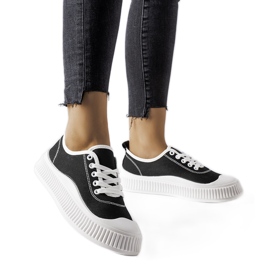 Svarta Collepepe plattformssneakers