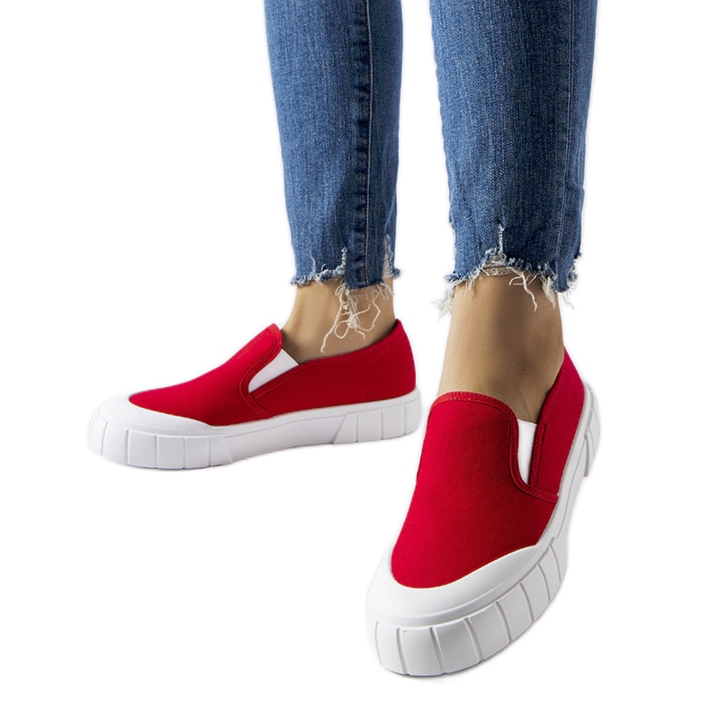 Röda Codiponte slip-on sneakers