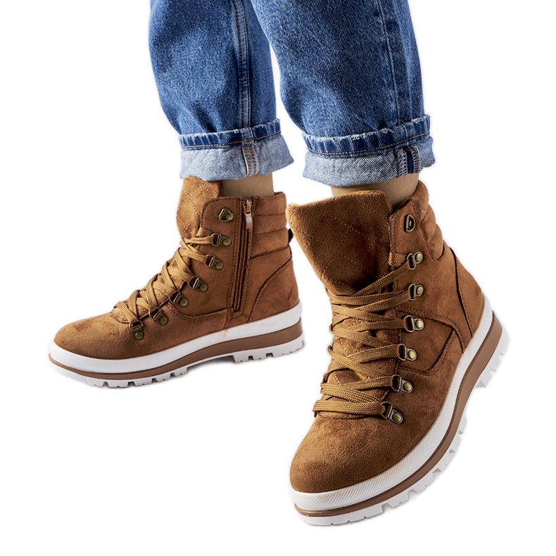 Mazara karamellisolerade vandringsskor brun