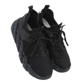 Indu Black sock sportskor svart