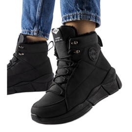 Svarta Lee Cooper LCJ-23-44-1979L höga stövlar