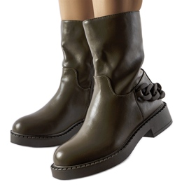 Inna Gröna isolerade stövlar med kedja från Linera