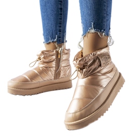 Lee Cooper LCJ-23-44-1965L snöstövlar i guld gyllene