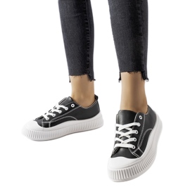 Svarta Erbezzo plattformssneakers