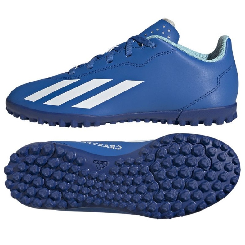 Adidas X Crazyfast.4 Tf Jr IE4067 fotbollsskor blå