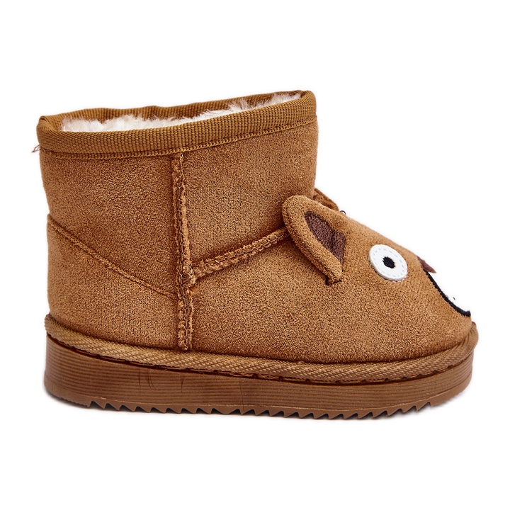 FR1 Barns isolerade Camel Snow Boots Vavena brun