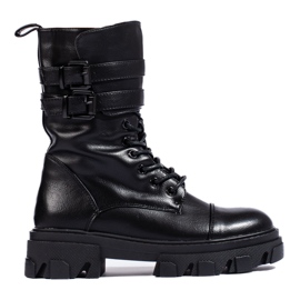 Svarta dambaggies med Shelovet-spännen