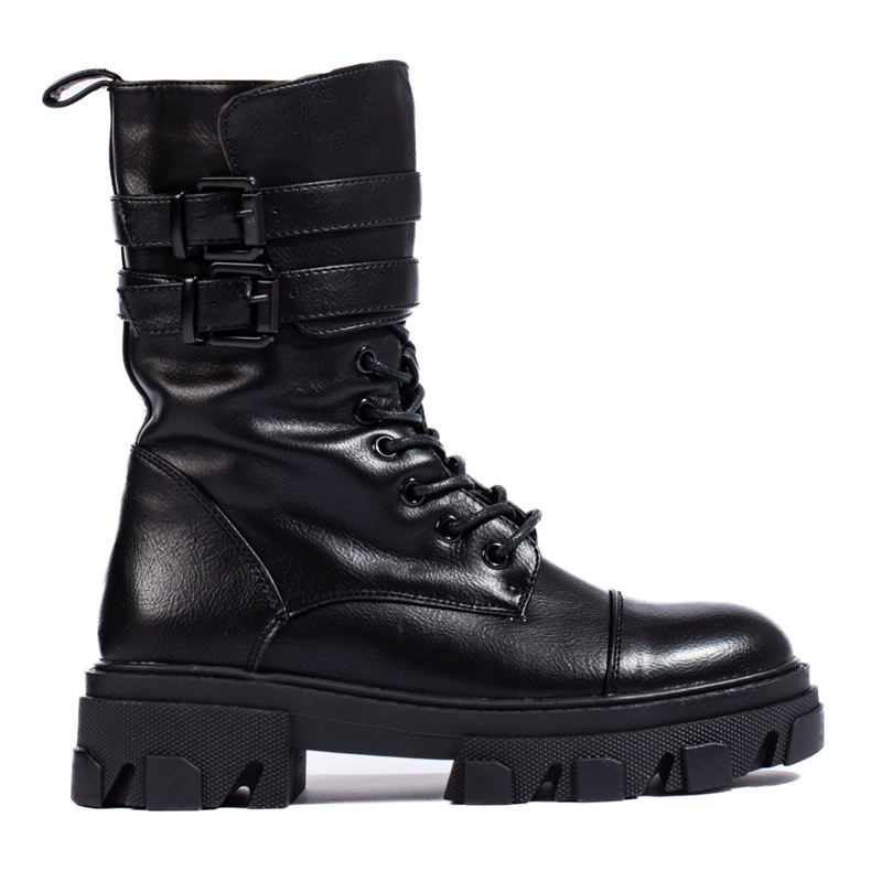 Svarta dambaggies med Shelovet-spännen