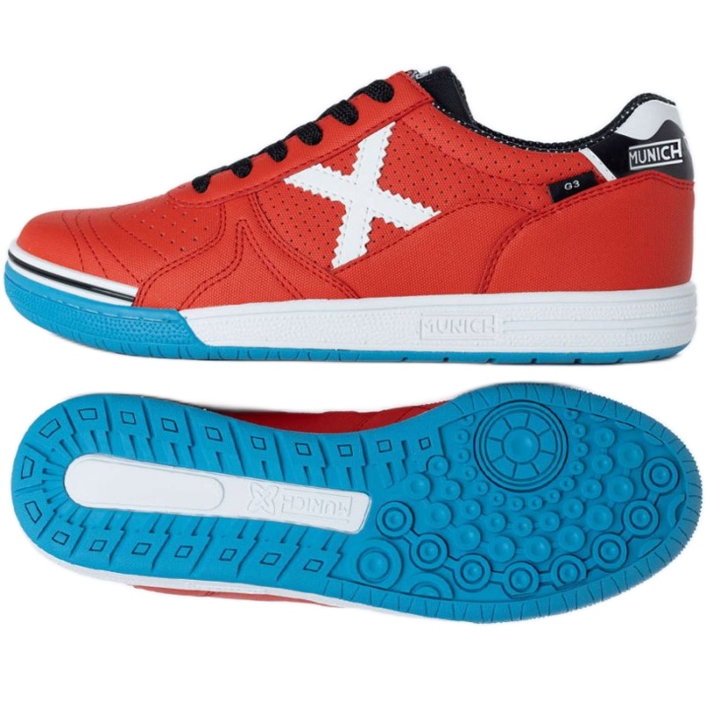 Munich G-3 Profit 390 In M 3111390 fotbollsskor röd
