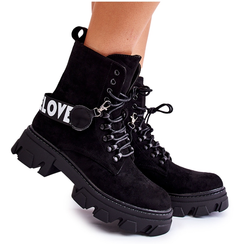 Seastar Höga stövlar i mocka med isolering, svarta