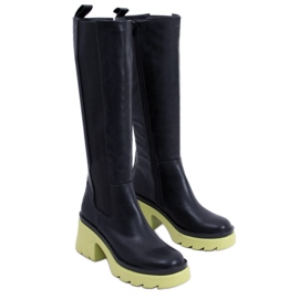 Stövlar med färgade sulor från Woods BLACK/BLUE svart