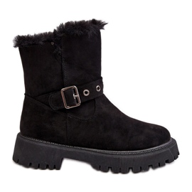 Vinceza Kvinnors ankelstövlar med pälsdragkedja Svart Morcos