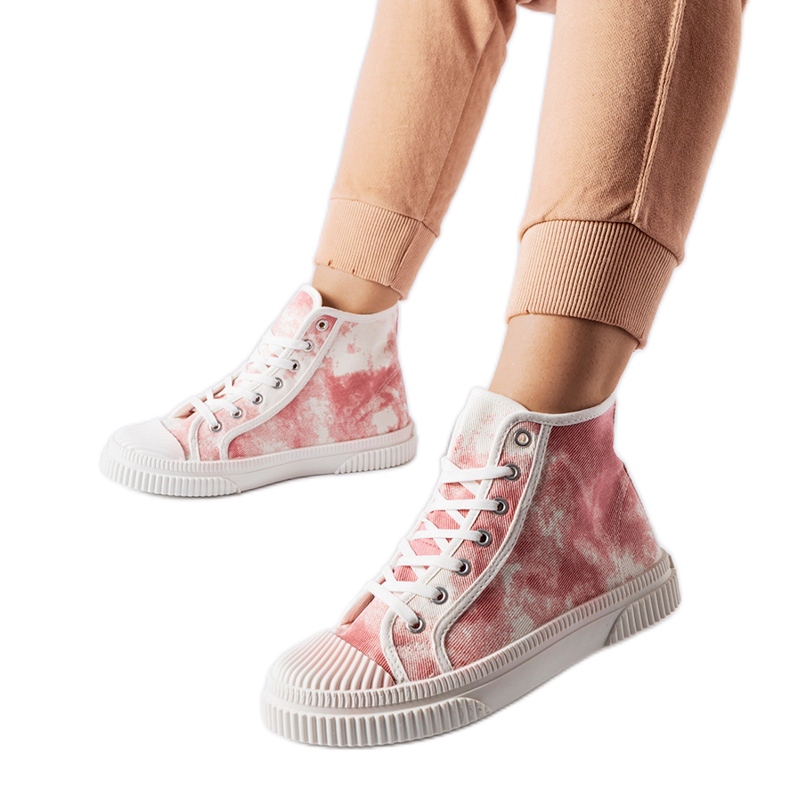 Inna Turistico rosa sneakers med skavsår