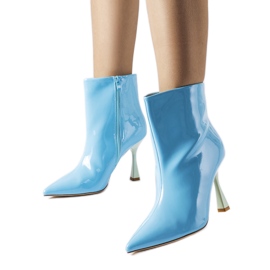 Blå lakla stövlar från Dionisi